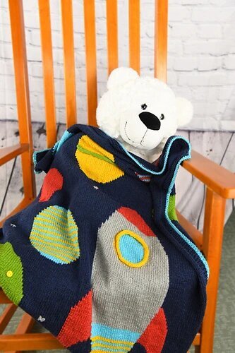 Spaced Out Blanket in Cascade Anthem DK - DK720 - Downloadable PDF