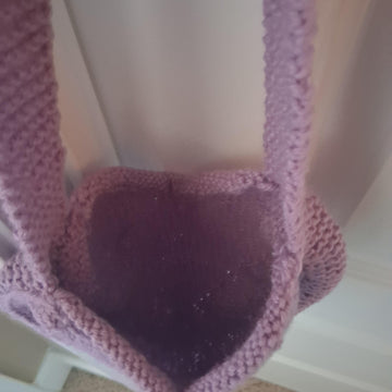 Heart Knit Purse