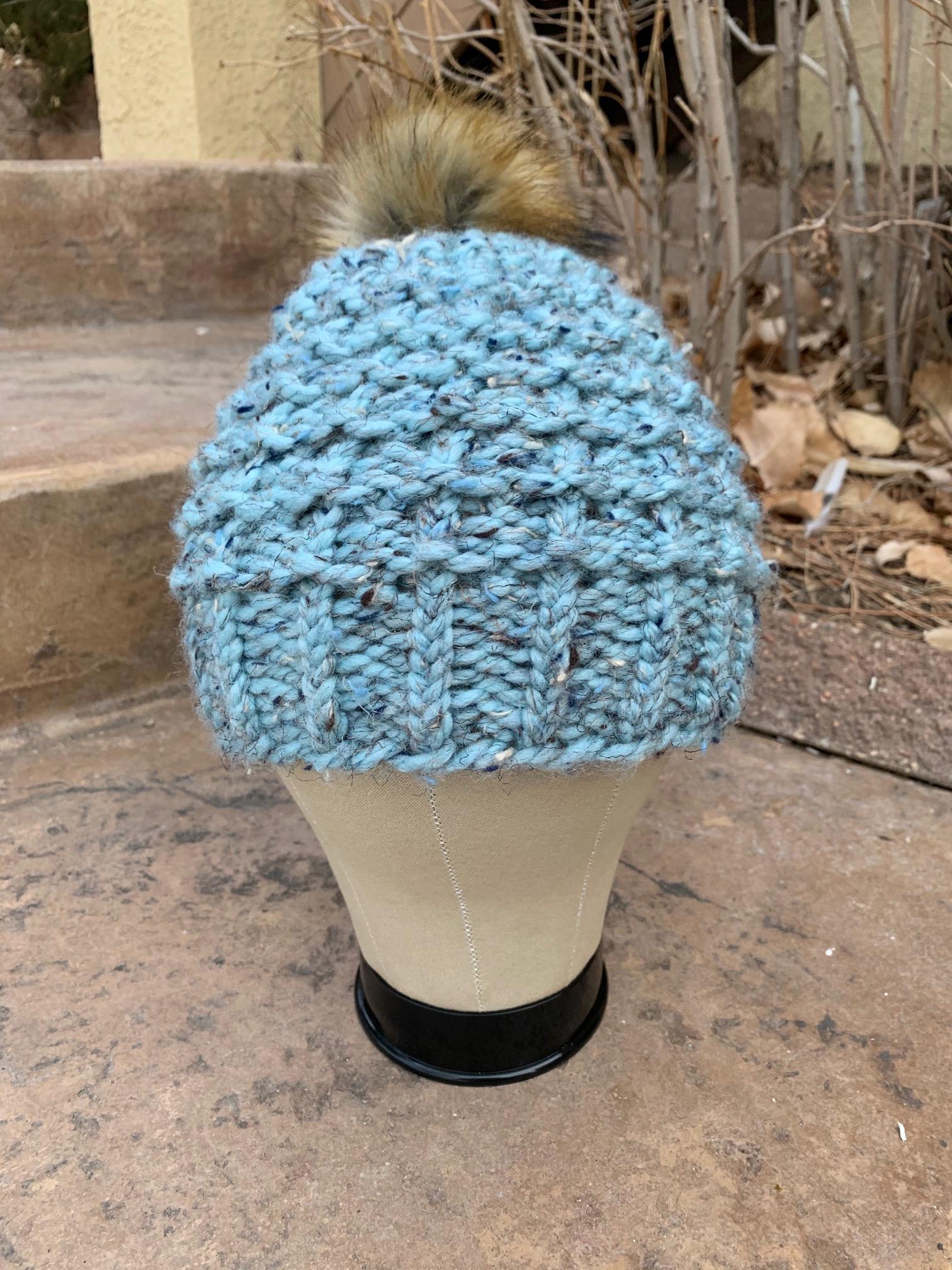 Blue Mesa Beanie - a loom knit pattern