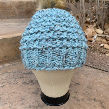 Blue Mesa Beanie - a loom knit pattern