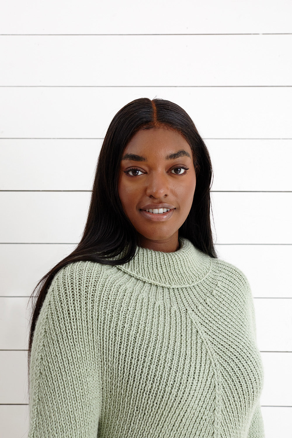 Shaped Edge Jumper - Knitting Pattern For Women in Debbie Bliss Cashmerino Aran