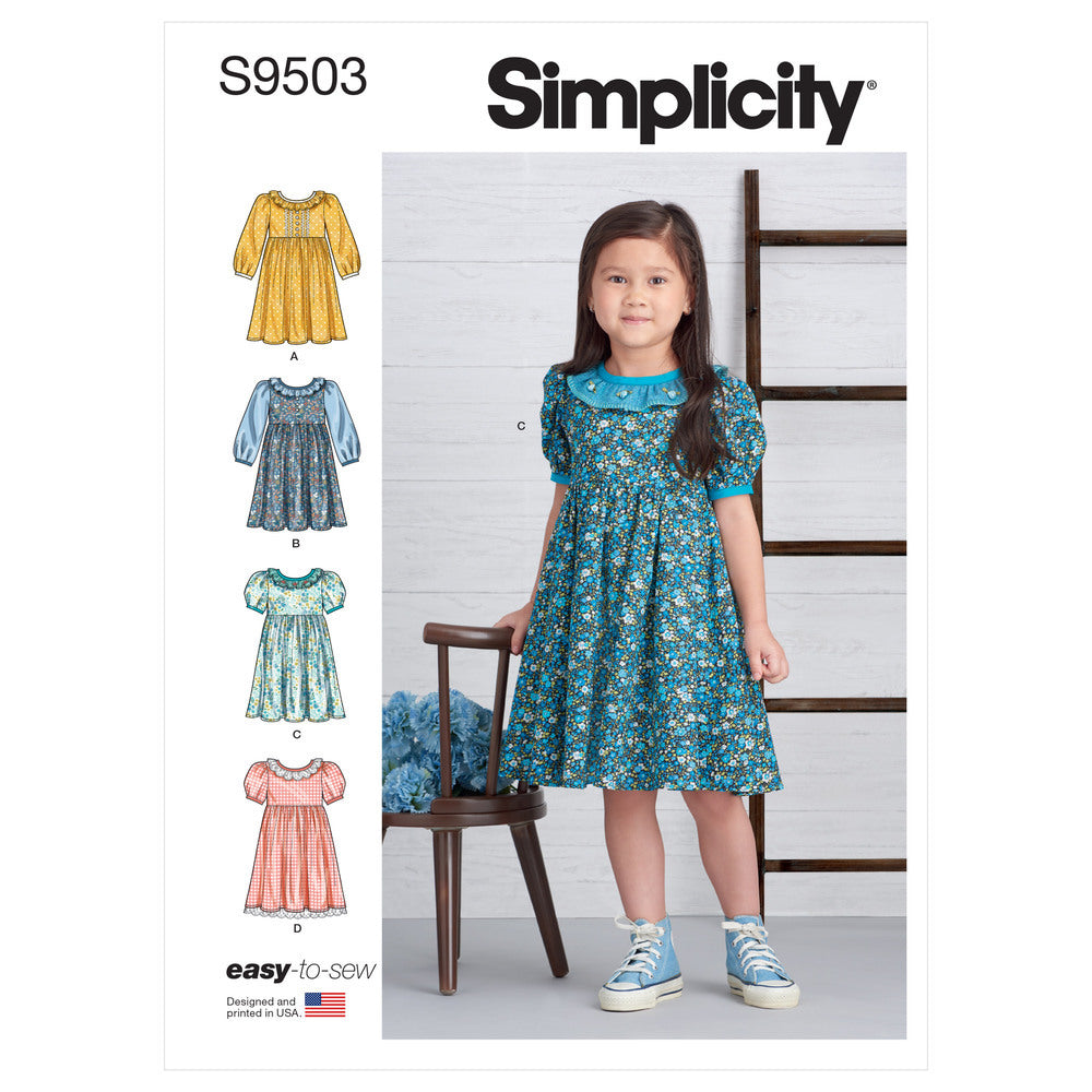 Simplicity Children's Dresses S9503 - Sewing Pattern