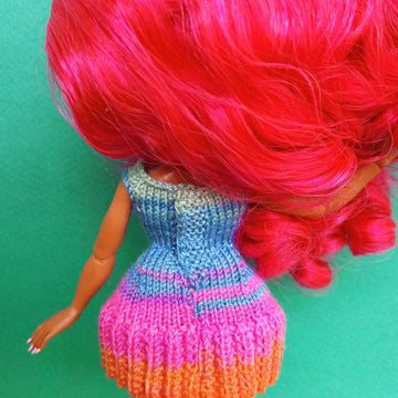 Pleated mini dress for LOL  dolls
