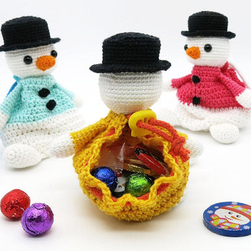 Drawstring Bag - Snowman