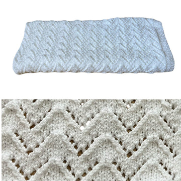 2 Baby Blankets, Arrows & Lacy Zigzags