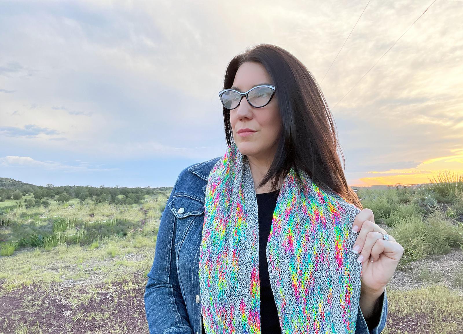 Wobbly Rainbow Cowl