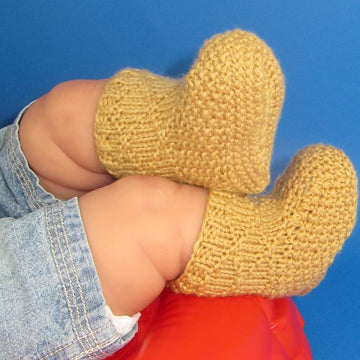 Grandads Socks Baby Booties