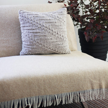 Oatmeal pillow cover