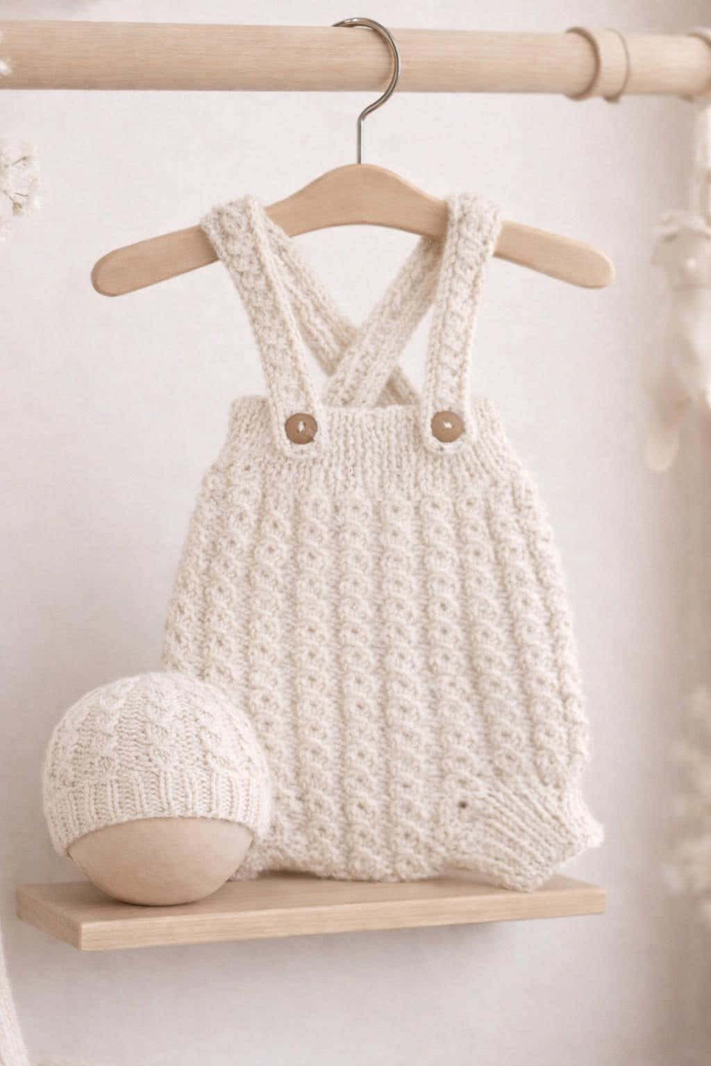 The georgie newborn romper and beanie