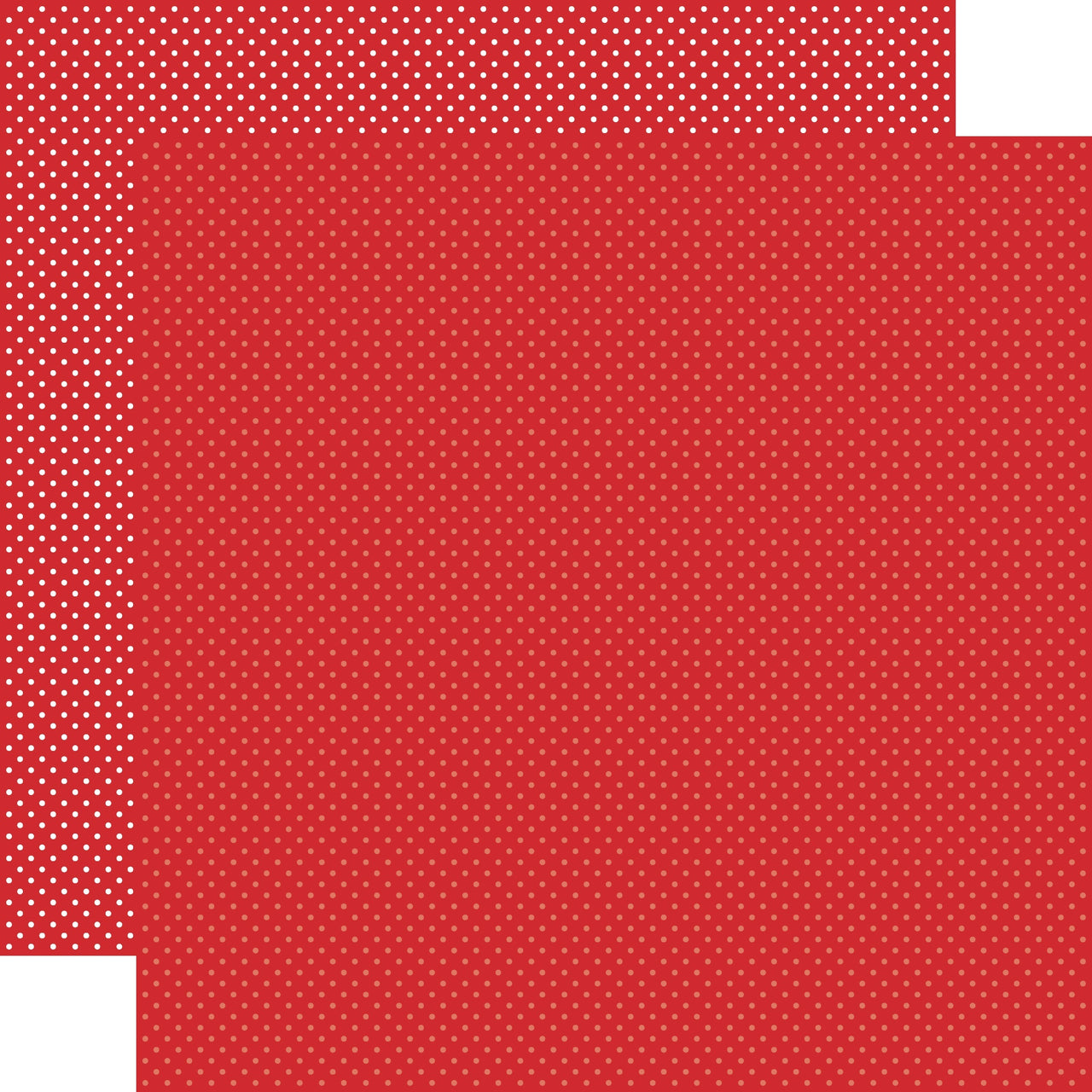 Echo Park Paper Carta Bella Dots Double-Sided Cardstock 12"X12" 25/Pkg - Red