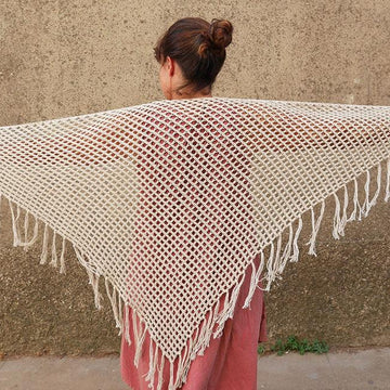 Barley seed shawl