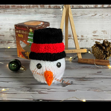 Snowman Chocolate Orange Cover Knitting Pattern