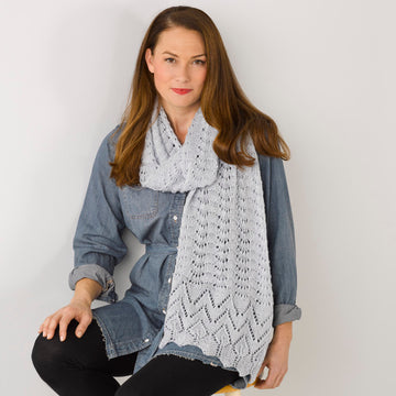 912 Peridot - Wrap Knitting Pattern for Women in Valley Yarns 2/10 Merino Tencel