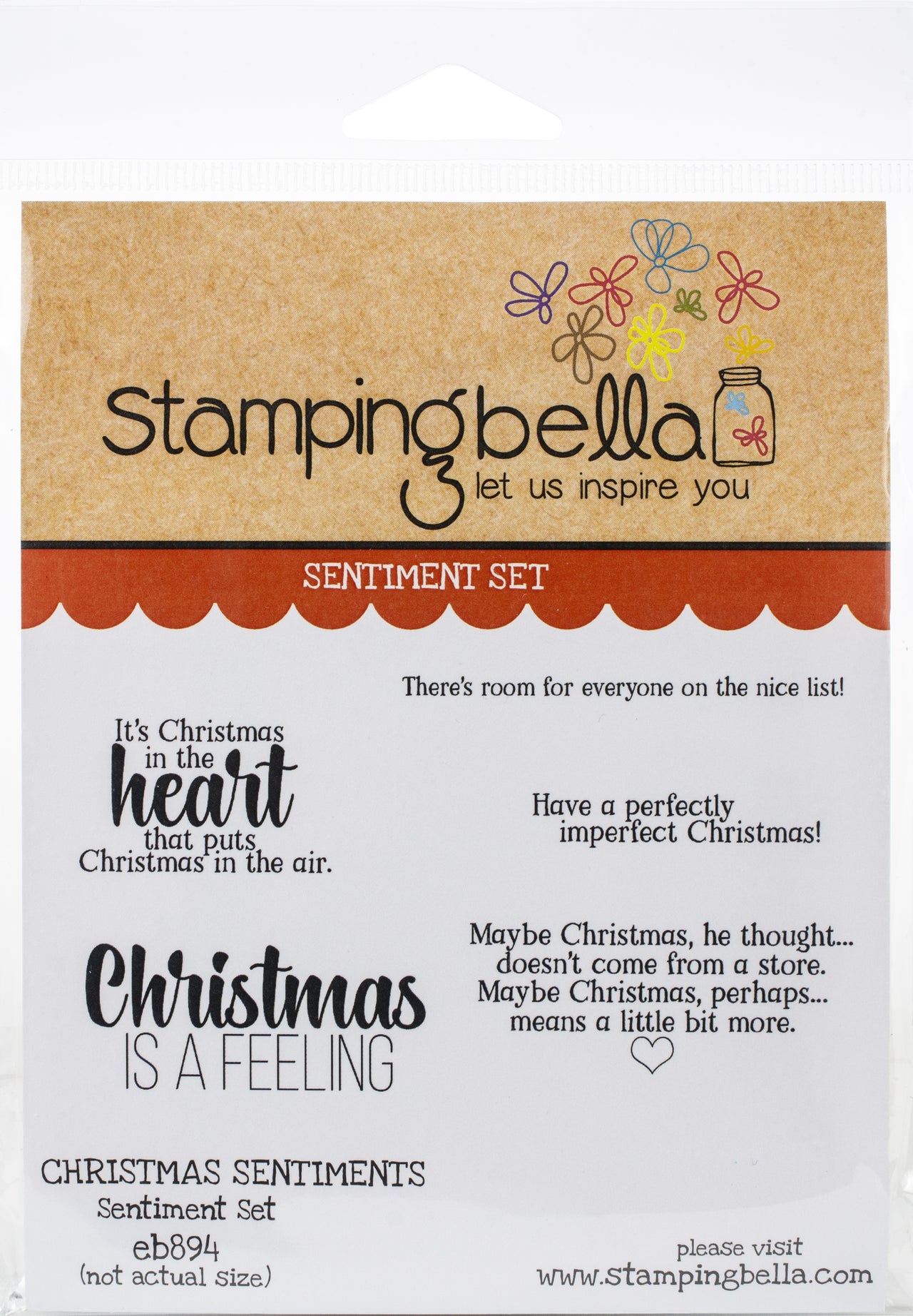Stamping Bella Cling Stamps - Christmas Sentiments