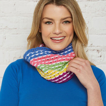 Candy Stripe Cowl