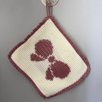 Blush Bow Potholder