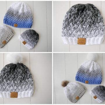 Strickanleitung – schicke Mütze mit Flechtmuster 18 Größen – No.153