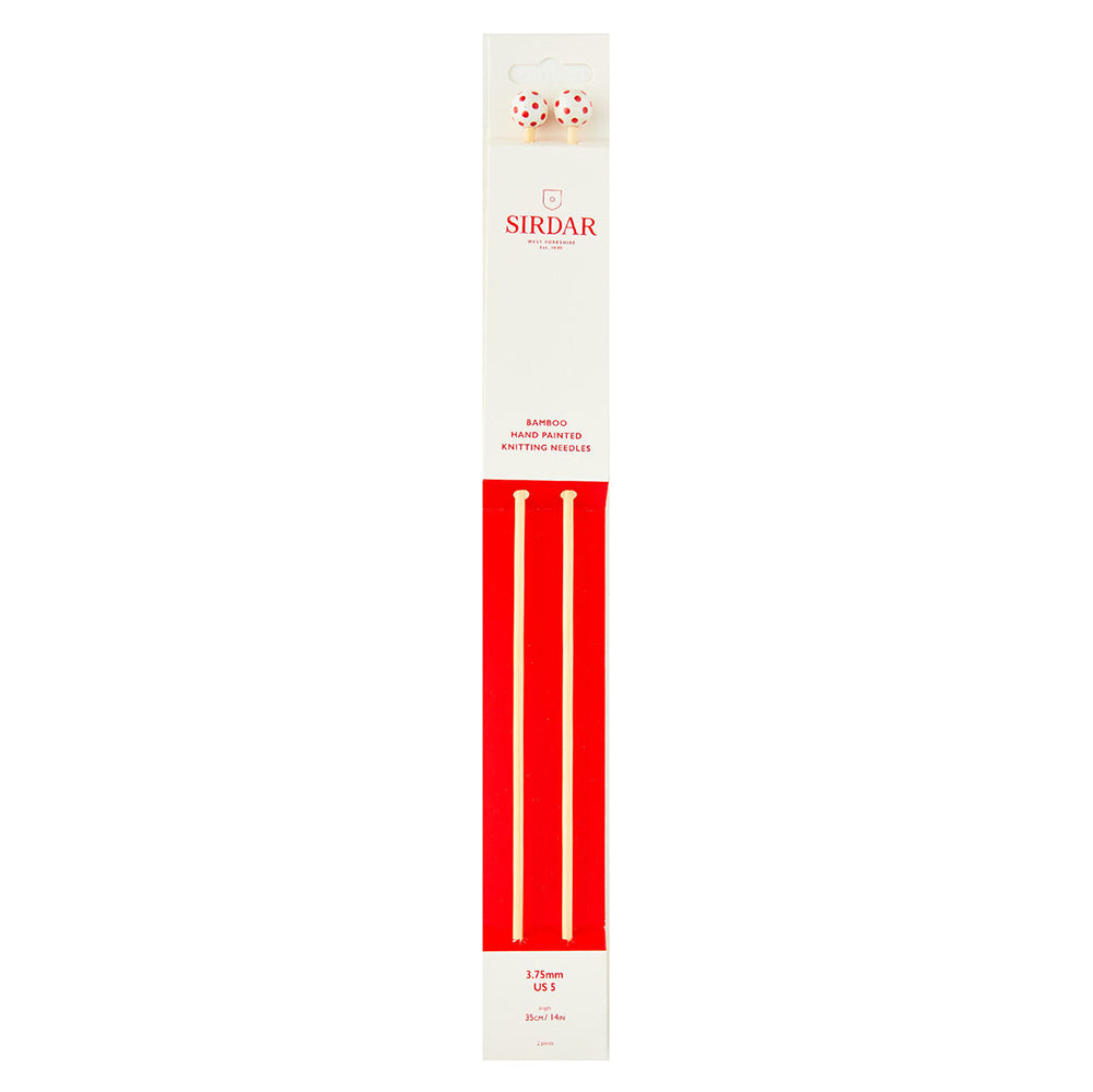 Sirdar Hand Painted Bamboo Single Point Knitting Needles - 35cm