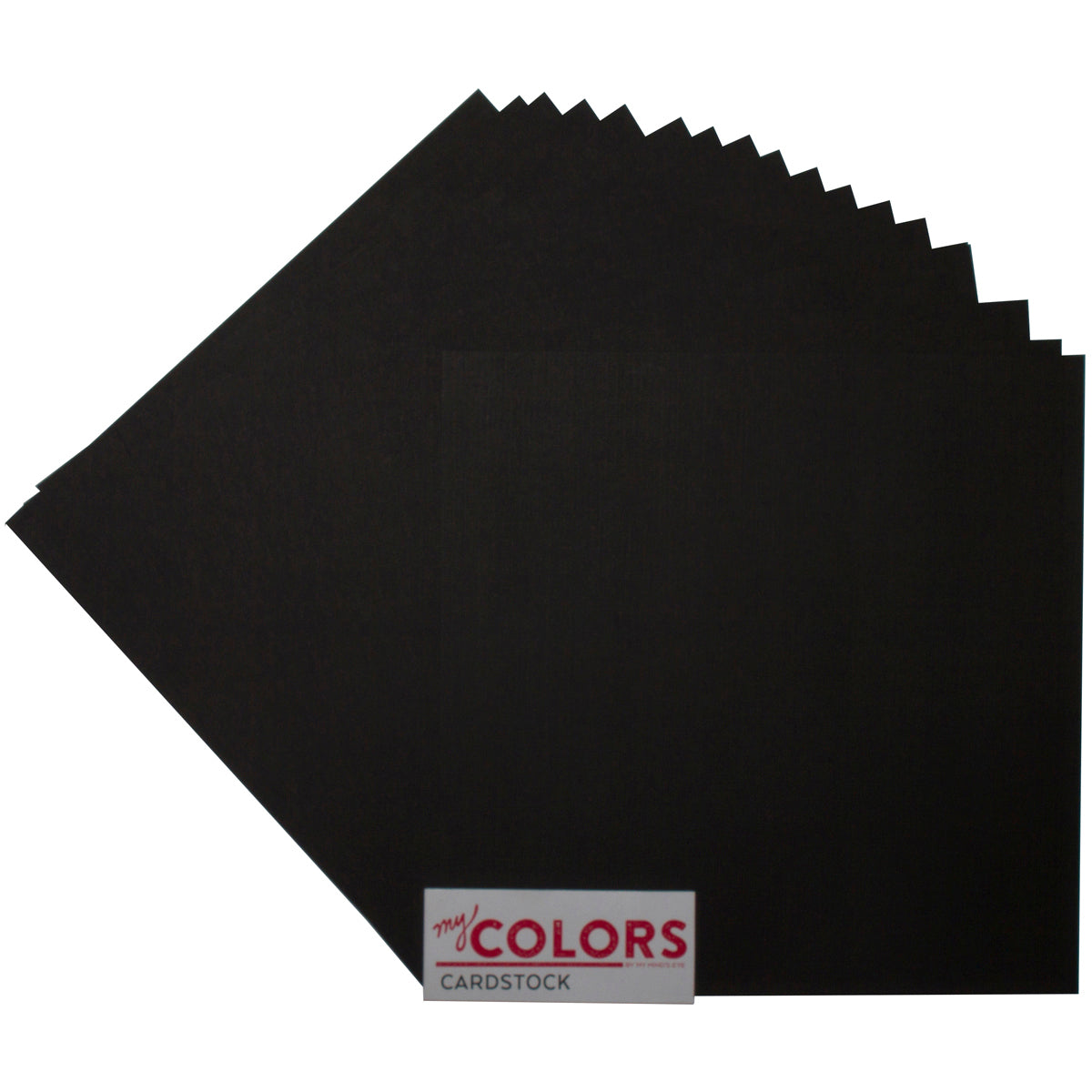My Colors Canvas Cardstock Bundle 12"X12" 18/Pkg - Black Magic