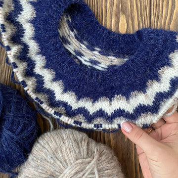 Deep Ocean colorwork sweater
