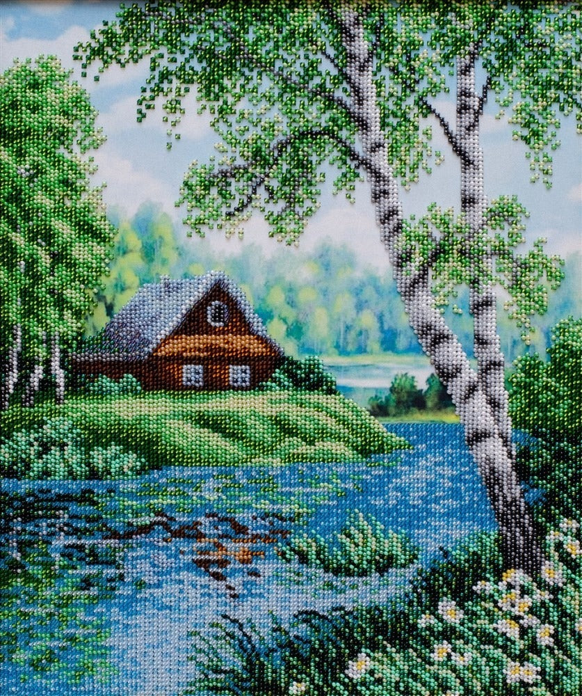 VDV Warm Summer Printed Embroidery Kit - 28cm x 33cm
