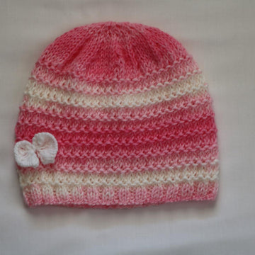 Strawberry Vanilla Baby Hat