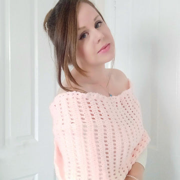 Crochet Delicate Knot Wrap Pattern