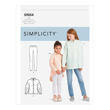 Simplicity Children's & Girls' Oversized Tops S9054 - Sewing Pattern