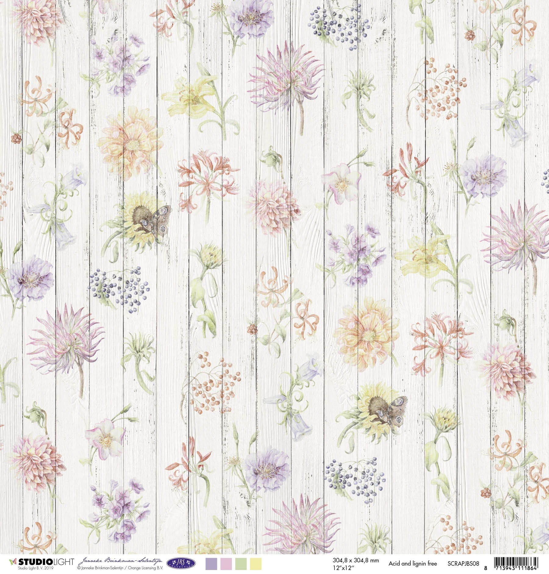 Studio Light Ocean View Double-Sided Cardstock 12"X12" 10/Pkg - NR. 08