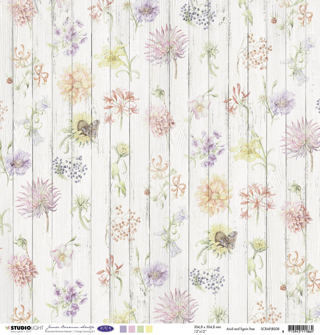 Studio Light Ocean View Double-Sided Cardstock 12"X12" 10/Pkg - NR. 08