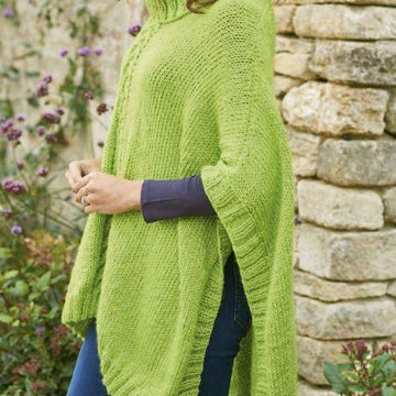 Chunky Cable Poncho