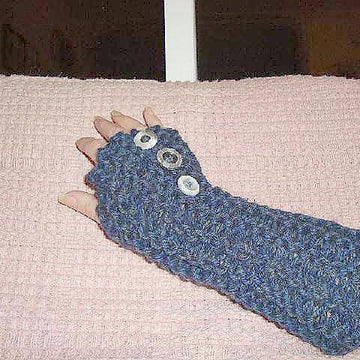 292, EASIEST KNITTED FINGERLESS GLOVES PATTERN IN THE WORLD