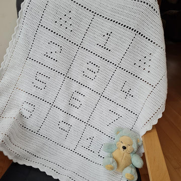 Numbers Filet Blanket