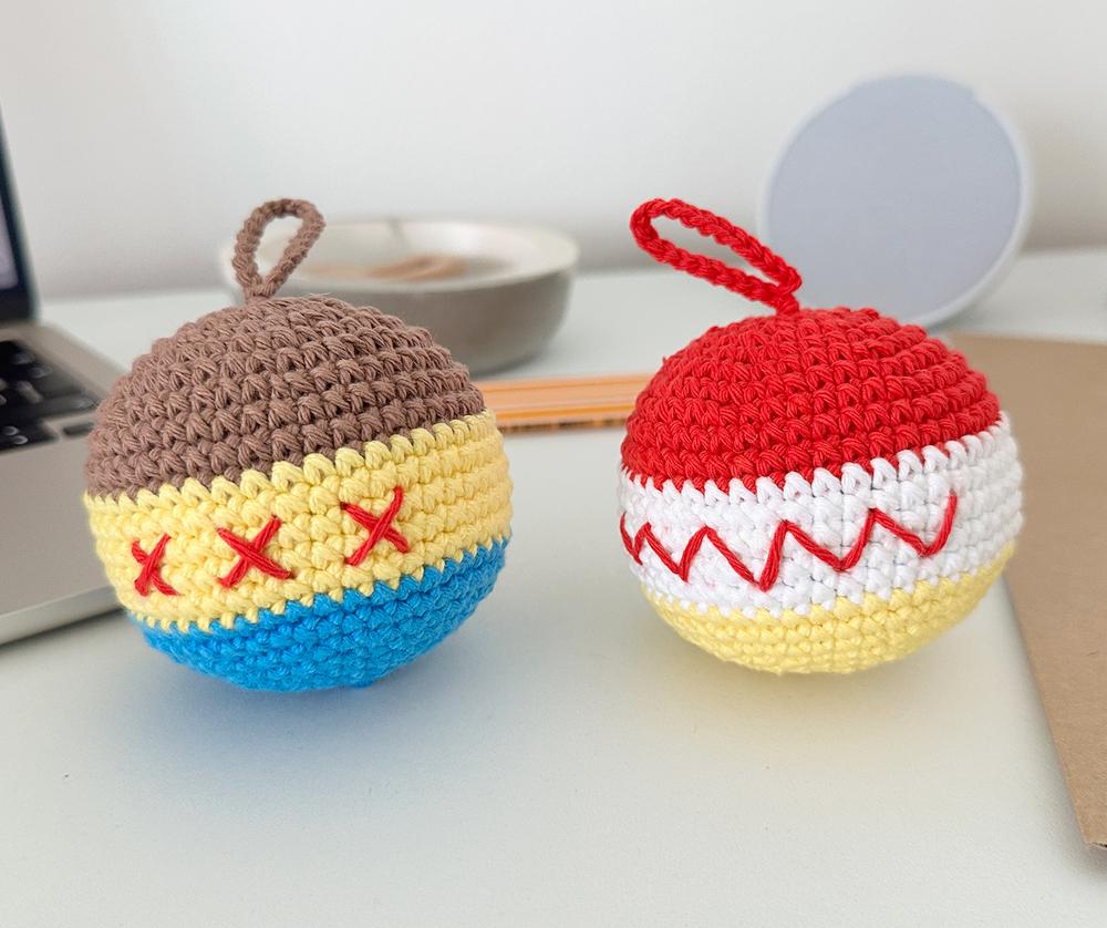 Toy Cowboy & Friends Inspired Christmas Ornament Crochet Pattern Bundle PDF