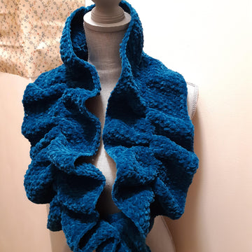 Faux Fur Cowl- Peacock