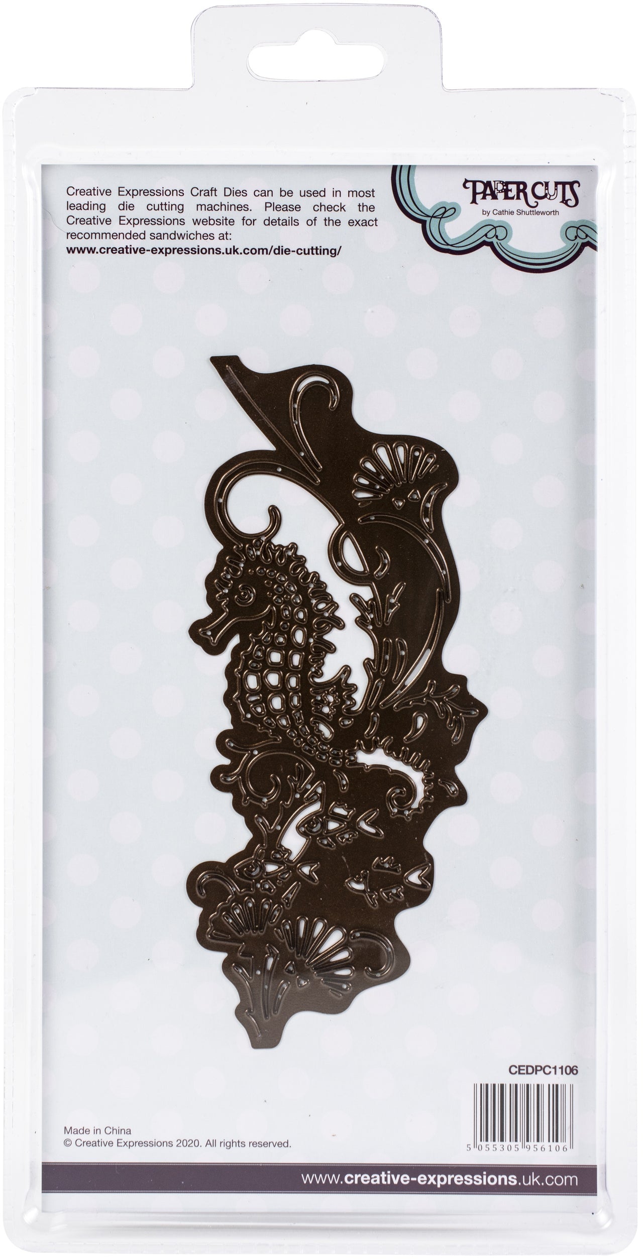 Creative Expressions Paper Cuts Edger Craft Dies - Sea Horse
