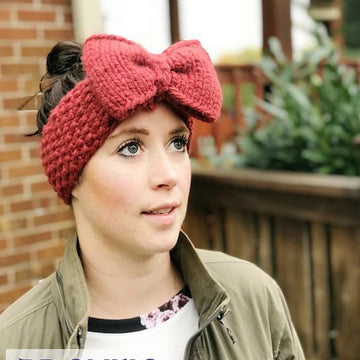 Giant Bow Ear Warmer