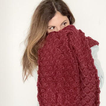 The Trellis Hooded Scarf
