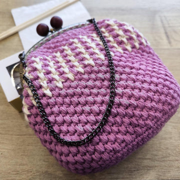 Vintage Fuchsia Purse Handbag