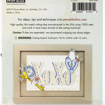 Penny Black Creative Dies - Your Love 5.29"X2.3"