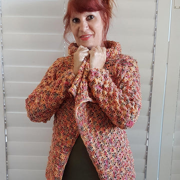 Sunset Sleeved Shawl (Cardigan) - Reversible