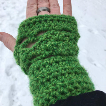 Lucky Diamonds Fingerless Gloves