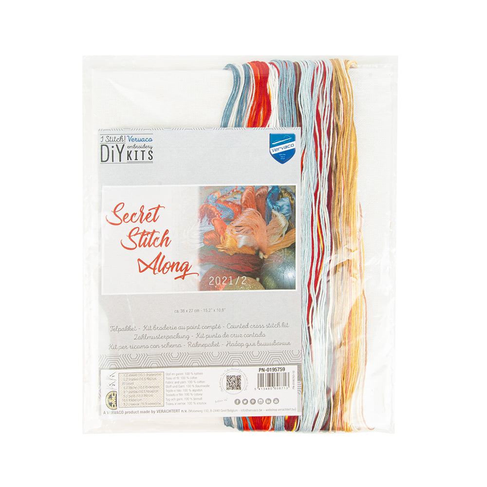 Vervaco Secret Stitch Along Counted Cross Stitch Kit
