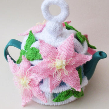 Floral Clematis Birdcage Tea Cosy