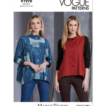 Vogue Sewing Misses' Vest and Jacket by Marcy Tilton V1970 - Sewing Pattern