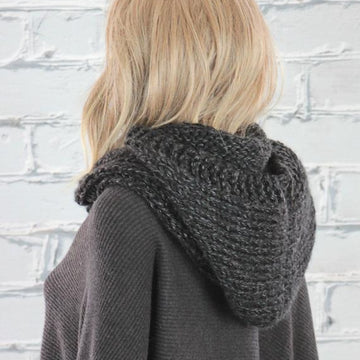Celine Knit Hooded Infinity Scarf #802