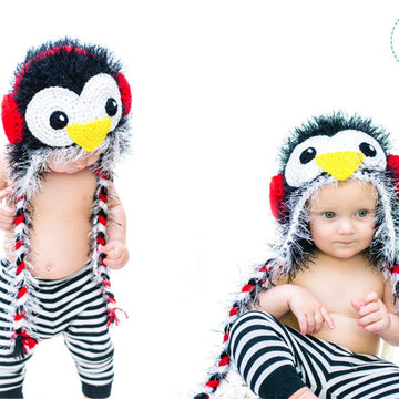 Furry Penguin Hat