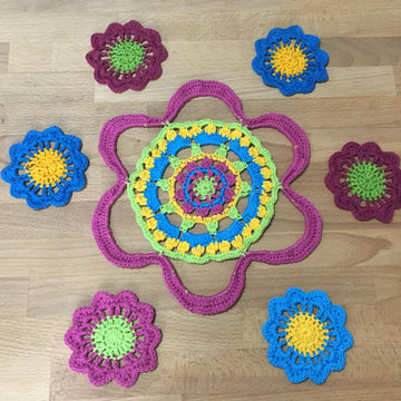 Spring flowers coasters and placemats