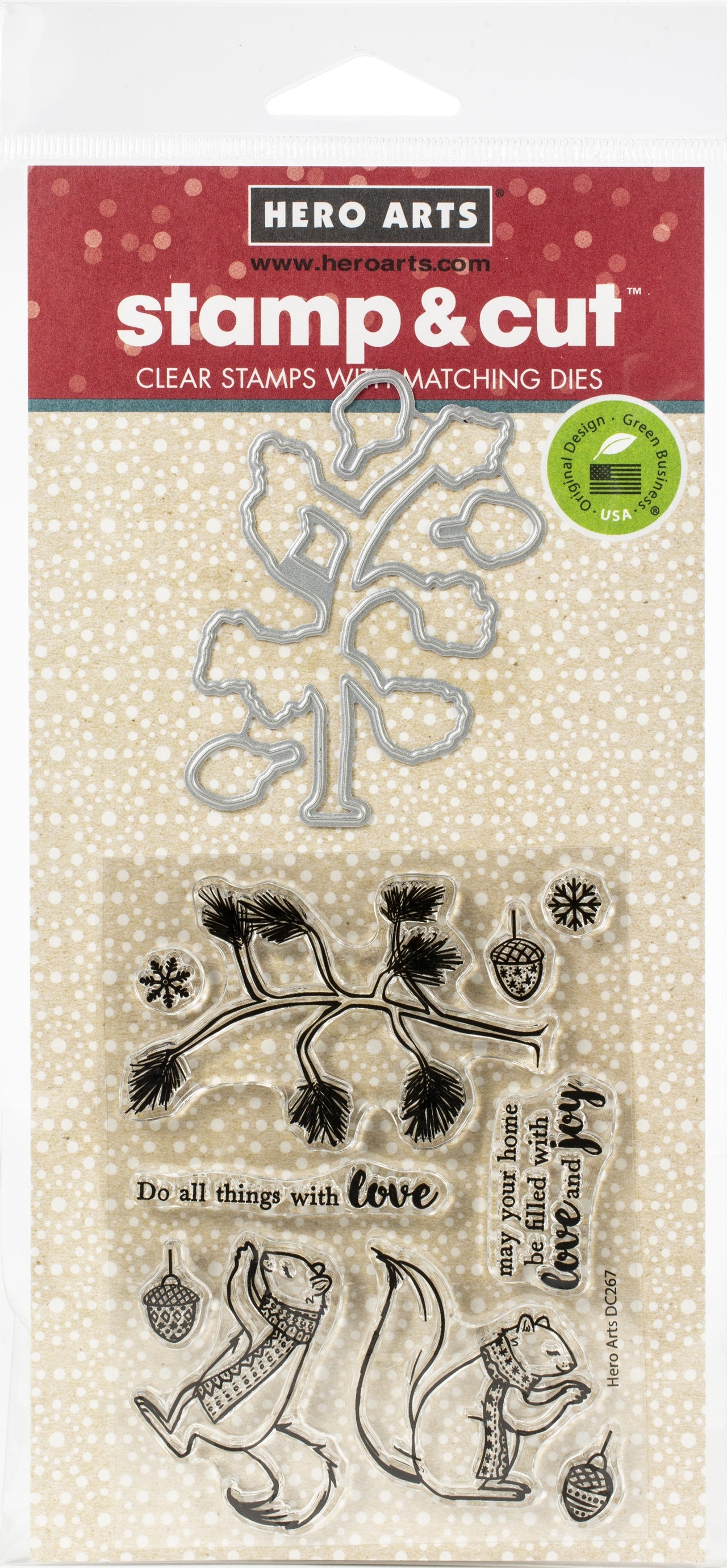 Hero Arts Stamp & Cut - Christmas Squirrels