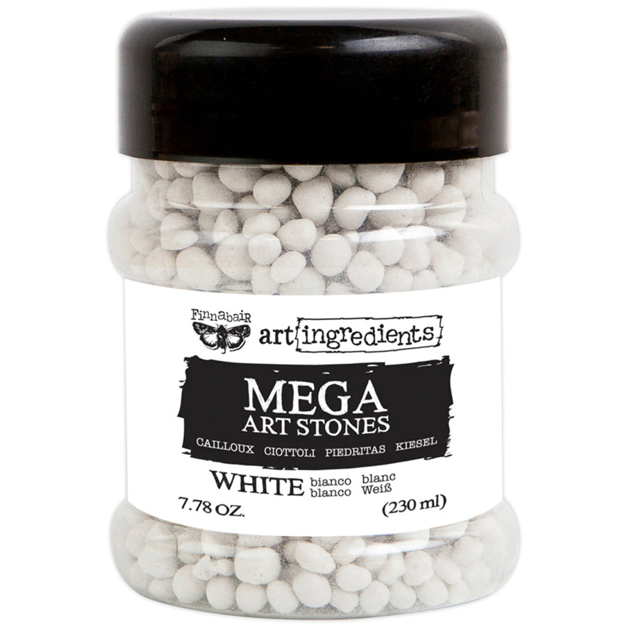 Prima Marketing Finnabair Art Ingredients Mega Art Stones 7.78 Ounces - White